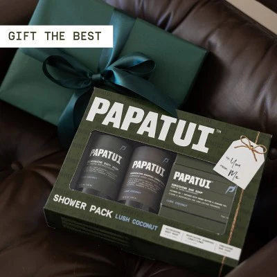 Papatui Men's Shower Pack Lush Coconut 3ct - MIssing Box - Image 2