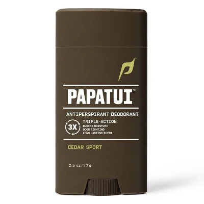 Papatui Triple Action Complex Men's Solid Antiperspirant Cedar Sport 48-Hour Sweat and Odor Protection 2.6oz - Imperfect Container - Image 2