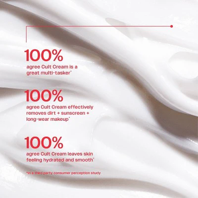 Party of You Cold Cream Face Cleanser, Makeup Remover; Hydrating Mask Cult Cream 3.5oz - Imperfect Container - Image 4