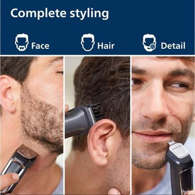 Philips Norelco Series 3000 Multigroom All-in-One Men's Rechargeable Electric Trimmer with 13 Attachments MG3740/40 - Imperfect Box - Image 6