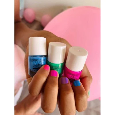 Piggy Paint Non-Toxic Nail Polish Set for Kids Stay Positive Rainbow 0.48 fl oz/4ct - Imperfect Box - Image 8
