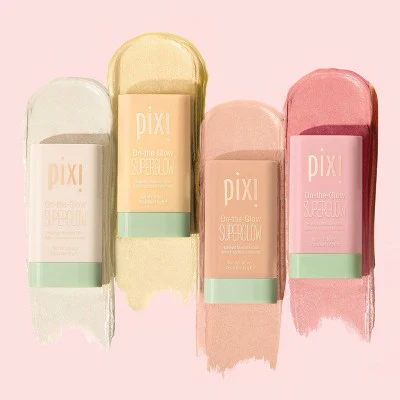 Pixi by Petra On-The-Glow Super Glow Highlighter Stick Gilded Gold 0.6oz - - Image 3