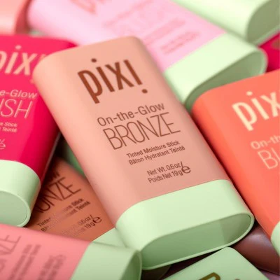 Pixi On The Glow Bronze Tinted Moisturizer Stick Bronzer Soft Glow 0.6oz - Imperfect Box - Image 7