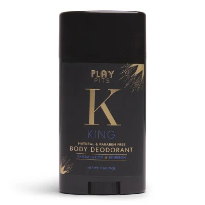 Play Pits King Natural Solid Deodorant 2.65oz - Imperfect Container