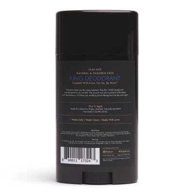 Play Pits King Natural Solid Deodorant 2.65oz - Imperfect Container - Image 2