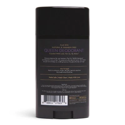Play Pits Queen Natural Solid Deodorant 2.65oz - Imperfect Container - Image 2