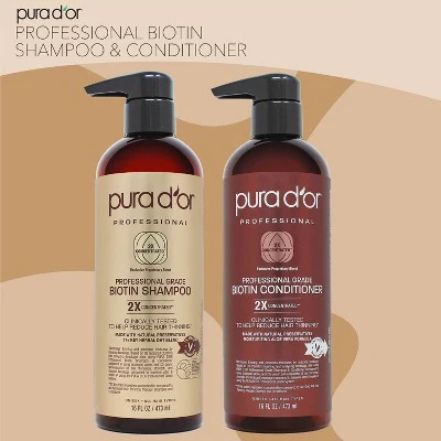 Pura d'or Professional Grade Biotin Conditioner 16 fl oz - Imperfect Container - Image 4