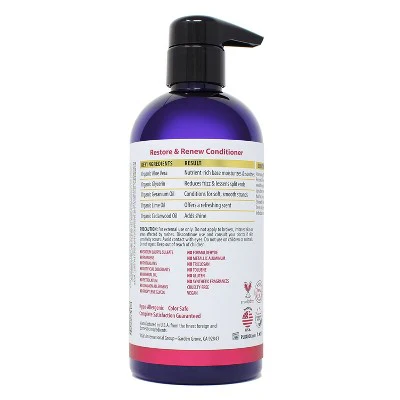 Pura d'or Restore & Renew Conditioner 16 fl oz - Imperfect Container - Image 3