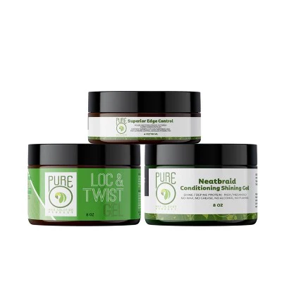 PureO Natural Superior Edge Control Hair Gel 4oz - Imperfect Container - Image 3