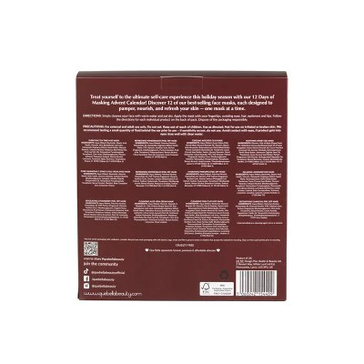 Que Bella Advent Calendar 12 days of Masking Gift Set 12ct/2.88 fl oz - Imperfect Box - Image 4