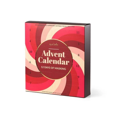 Que Bella Advent Calendar 12 days of Masking Gift Set 12ct/2.88 fl oz - Imperfect Box - Image 5