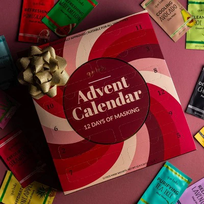 Que Bella Advent Calendar 12 days of Masking Gift Set 12ct/2.88 fl oz - Imperfect Box - Image 6