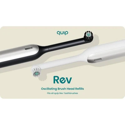 quip Rev Oscillating Brush Head Refill- Black 2pk - Imperfect Box - Image 13