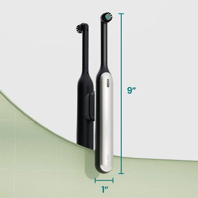 quip Rev Oscillating Rechargeable Electric Toothbrush Black/Silver - Imperfect Box - Image 18
