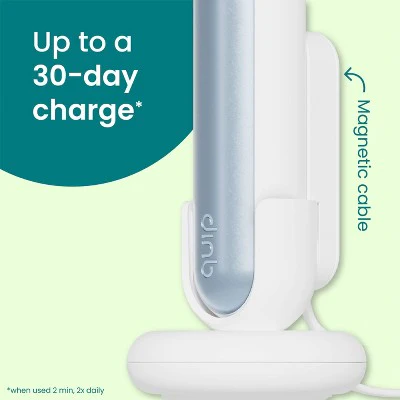 quip Rev Oscillating Rechargeable Electric Toothbrush White/Blue - Imperfect Box - Image 7