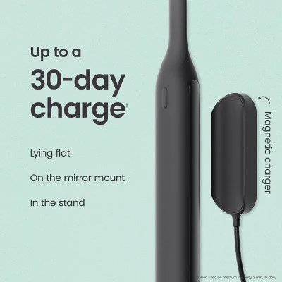quip Ultra Next Generation Smart Sonic Electric Toothbrush Onyx - Imperfect Box - Image 12