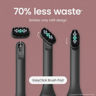quip Ultra Next Generation Smart Sonic Electric Toothbrush Onyx - Imperfect Box - Image 3