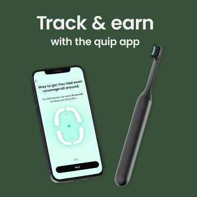 quip Ultra Next Generation Smart Sonic Electric Toothbrush Onyx - Imperfect Box - Image 6
