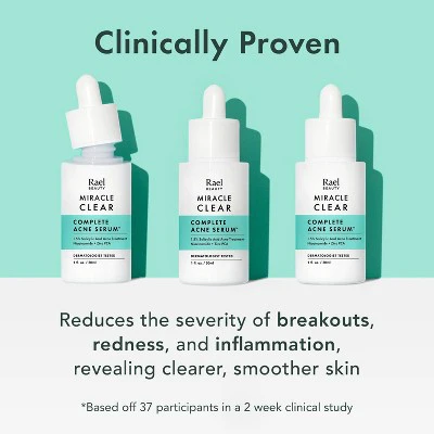 Rael Miracle Clear Complete Acne Treatment Face Serum 1oz - New - Image 6