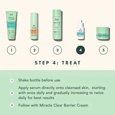 Rael Miracle Clear Complete Acne Treatment Face Serum 1oz - New - Image 9