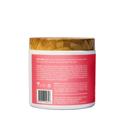 Raw Sugar Moisture Loving Sugar Scrub Watermelon + Fresh Mint 15oz - New - Image 2