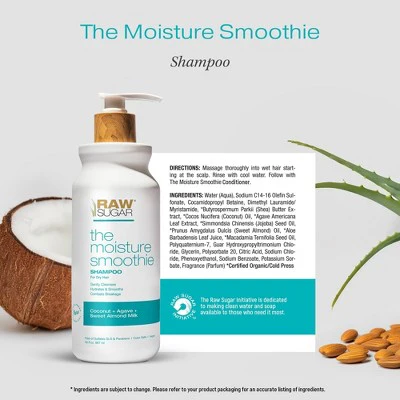 Raw Sugar The Moisture Smoothie Shampoo 30 fl oz - New - Image 4