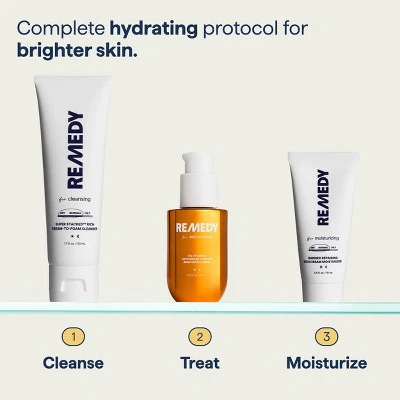 Remedy Skin Brightening 3-Piece Skincare Kit Gentle Cleanser Vitamin C Serum 2.7oz - Missing Box - Image 10