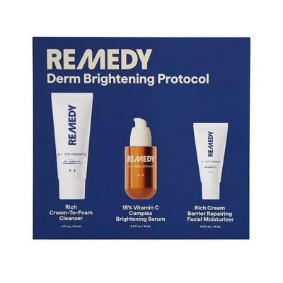 Remedy Skin Brightening 3-Piece Skincare Kit Gentle Cleanser Vitamin C Serum 2.7oz - Missing Box - Image 13