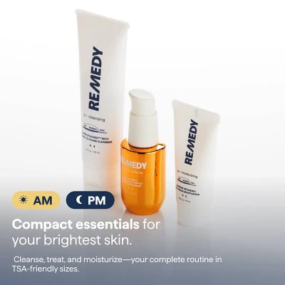 Remedy Skin Brightening 3-Piece Skincare Kit Gentle Cleanser Vitamin C Serum 2.7oz - Missing Box - Image 6