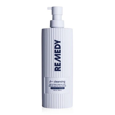 Remedy Skin Gel-to-Foam Gentle Exfoliating Cleanser 12 fl oz - Imperfect Container