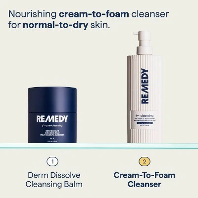 Remedy Skin Gentle & Hydrating Cream-to-Foam Cleanser 12 fl oz - New - Image 9