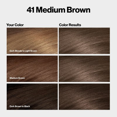 Revlon ColorSilk Permanent Hair Color with Bond Repair Complex 41 Medium Brown 4.4 fl oz - Imperfect Box - Image 10