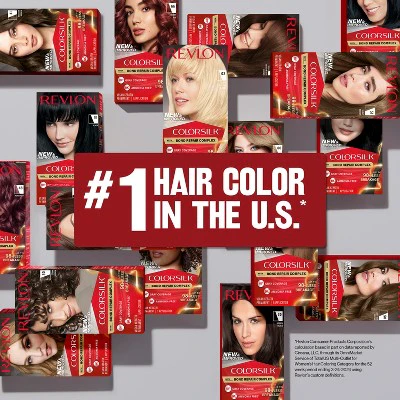 Revlon ColorSilk Permanent Hair Color with Bond Repair Complex 41 Medium Brown 4.4 fl oz - Imperfect Box - Image 12