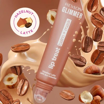 Revlon Glimmer Lip Treat Balm + Mask Overnight Hydration 006 Hazelnut Latte 0.4 fl oz - Imperfect Container - Image 4