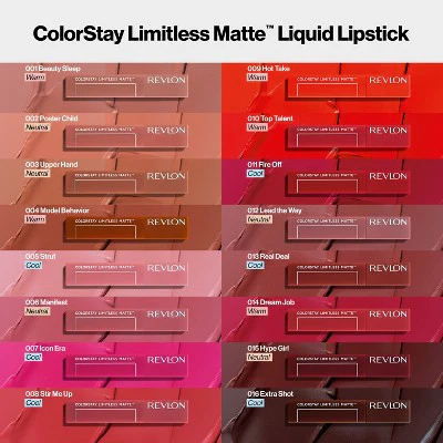 Revlon No-Budge Matte ColorStay Limitless Liquid Lipstick 005 Strut 0.17 fl oz - New - Image 8