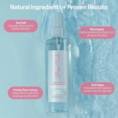 Rizos Curls Beach Waves Texturizing Salt Spray 6.8 fl oz - Imperfect Container - Image 3