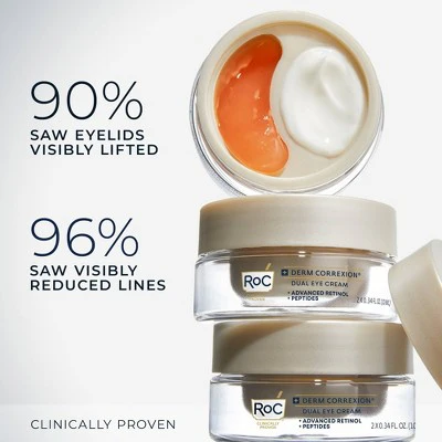 RoC Derm Correxion Dual Eye Cream 0.68 fl oz - Imperfect Box - Image 4