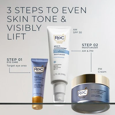 RoC Multi Correxion Even Tone & Lift Eye Cream 0.5 fl oz - Imperfect Box - Image 8