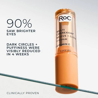 RoC Multi Correxion Revive and Glow Vitamin C Under Eye Balm 0.14oz - Imperfect Box - Image 4