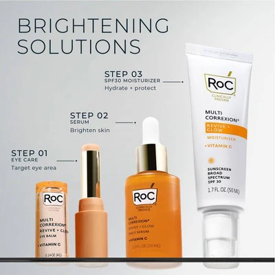 RoC Multi Correxion Revive and Glow Vitamin C Under Eye Balm 0.14oz - Imperfect Box - Image 9