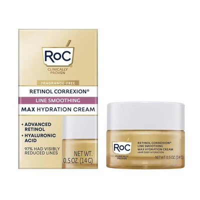 RoC Retinol Correxion Line Smoothing Max Hydration Cream 0.5oz - New - Image 2