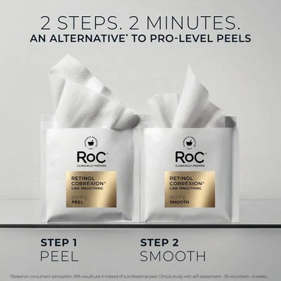 RoC Retinol Correxion Line Smoothing Peel Pads 20ct - Missing Box - Image 4