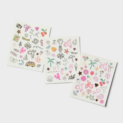 Roller Rabbit x Target Inked by Dani Temporary Tattoo Pouch 75pc - Imperfect Box - Image 2