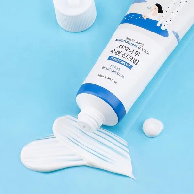 Round Lab Birch Juice Moisturizing UV Lock Korean Sunscreen SPF 45 50ml - Imperfect Box - Image 2