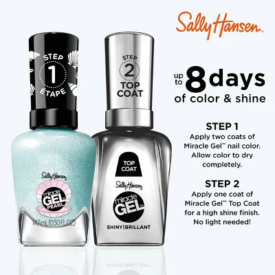 Sally Hansen Miracle Gel Nail Polish 903 Seas the Day 0.5 fl oz - New - Image 7