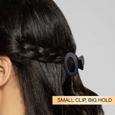 scunci Assorted Styles Claw Clips Matte Black All Hair 3pcs - Imperfect Box - Image 3