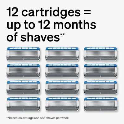 Schick Hydro Dry Skin Men's Razor Refills 12ct - New - Image 4