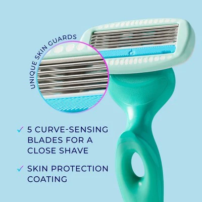 Schick Hydro Silk Sensitive Women's Razor Blade Refills 4 ct - Imperfect Box - Image 5