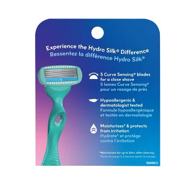 Schick Hydro Silk Sensitive Women's Razor Blade Refills 6 ct - Imperfect Box - Image 2