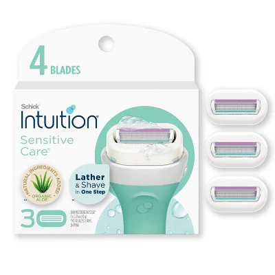 Schick Intuition Sensitive Care Womens Razor Blade Refills 3 ct - Imperfect Box
